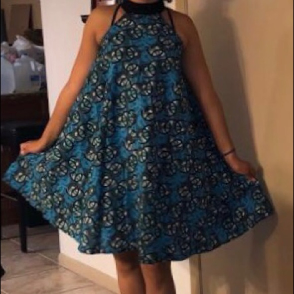 African print dress
